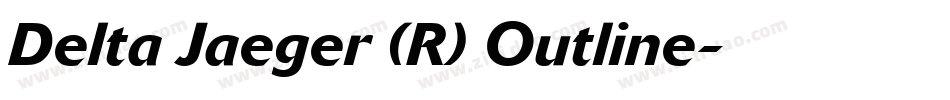 Delta Jaeger (R) Outline字体转换